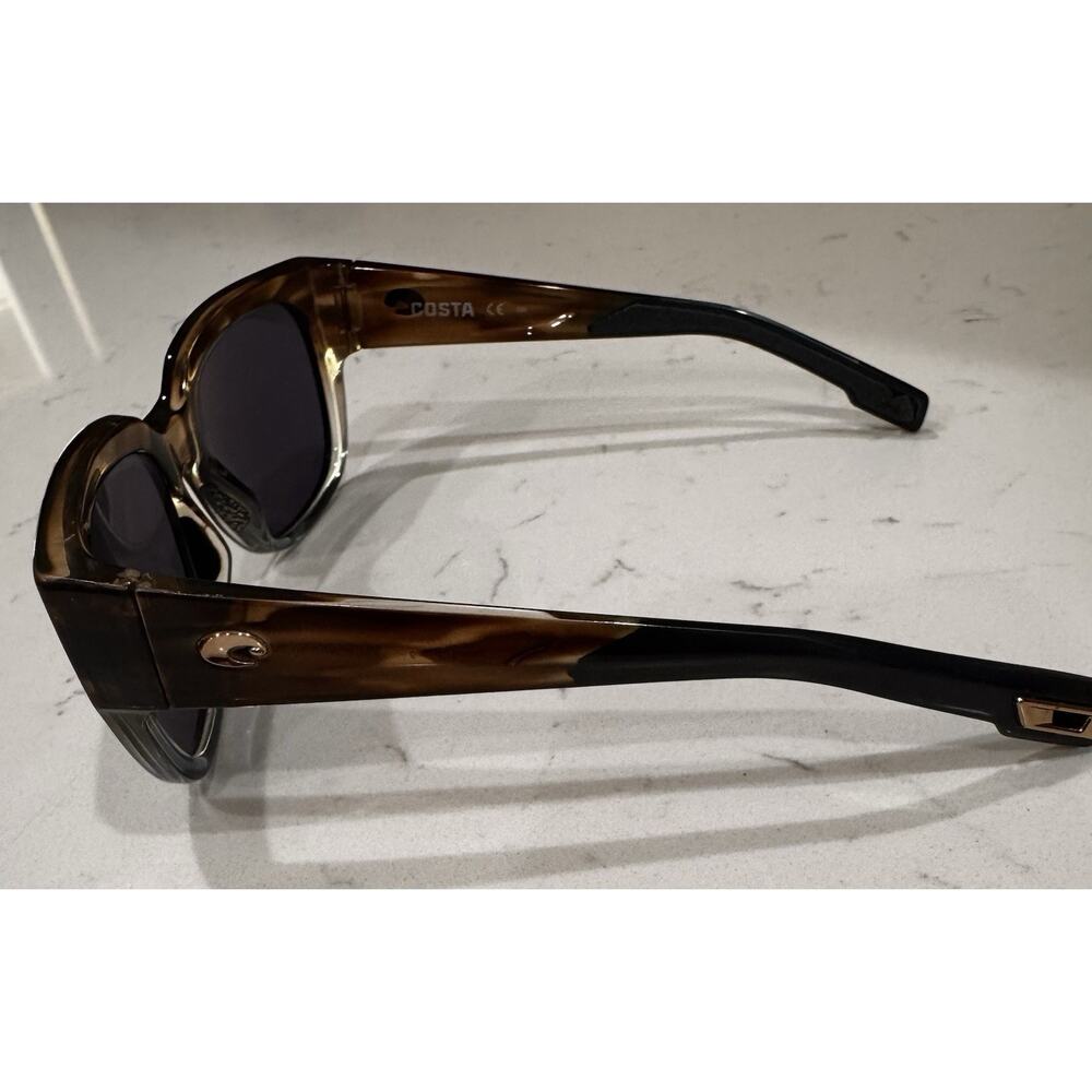 COSTA DEL MAR wahoo/silver mirror WATERWOMAN polarized 580P sunglasses - Picture 4 of 9